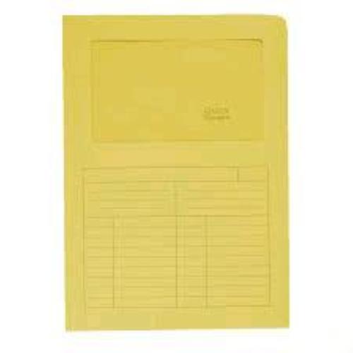BLASETTI SINTEX CARTELLINA A L CON FINESTRA IN CARTA 297X210MM A4 COL. GIALLO CONF 50 Pz.