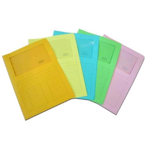 BLASETTI SINTEX CARTELLINA A L CON FINESTRA IN CARTA 297X210MM A4 COL. ROSA CONF 50 Pz.