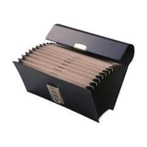 FRASCHINI CLASSIFICATORI PORTACAMBIALI IN SIMILPELLE 28X13 CM 12 SCOMPARTI BLU