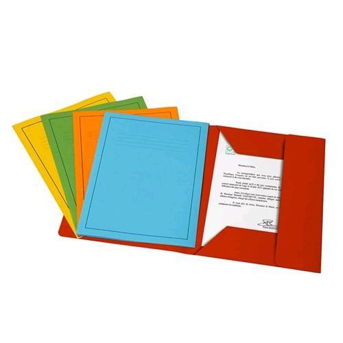 FRASCHINI CARTELLA 3 LEMBI + STAMPA 250X350 mm 200GR COL. ARANCIO CONF 25 Pz.