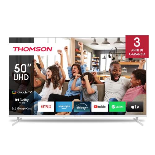 TV 50 THOMSON 4K SMART UHD T2/C2S2 GOOGLE TV FRAMELESS WHITE