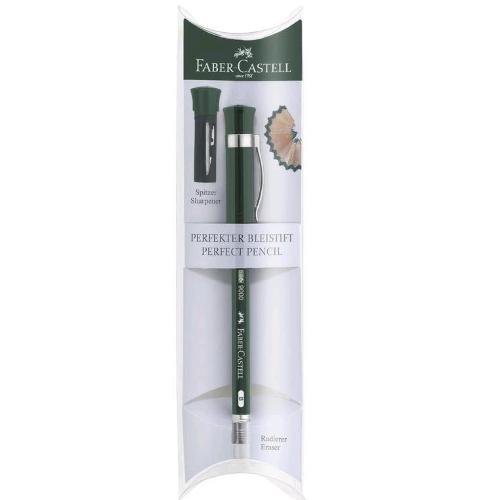 FABER CASTELL EXTENDER MATITA DI GRAFITE HB CON TEMPERINO INCORPORATO SET REGALO