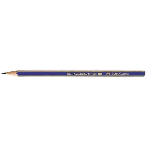 FABER CASTELL GOLDFABER 1221 MATITA IN GRAFITE 3H FUSTO BLU CONF 12 Pz.
