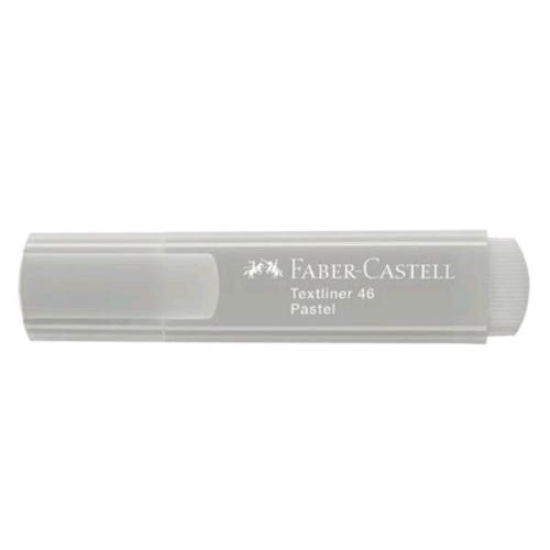 FABER CASTELL TEXLINER 46 PASTELL EVIDENZIATORE PUNTA A SCALPELLO 1/5 mm GRIGIO CONF 10 Pz.