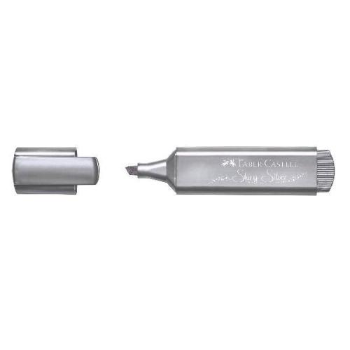 FABER CASTELL TEXLINER EVIDENZIATORE PUNTA SCALPELLO 1/5 mm ARGENTO CONF 10 Pz.