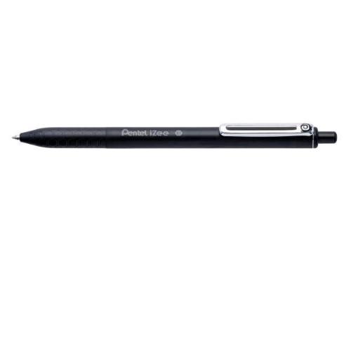 PENTEL IZEE PENNA A SFERA A SCATTO PUNTA CONICA 0.7 mm INCHIOSTRO NERO CONF 12 Pz.