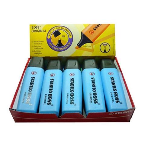 STABILO BOSS ORIGINAL EVIDENZIATORE BLU 10 Pz