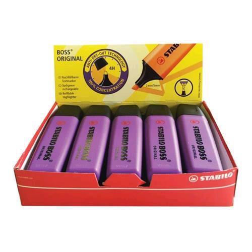 STABILO BOSS ORIGINAL EVIDENZIATORE LAVANDA 10 Pz