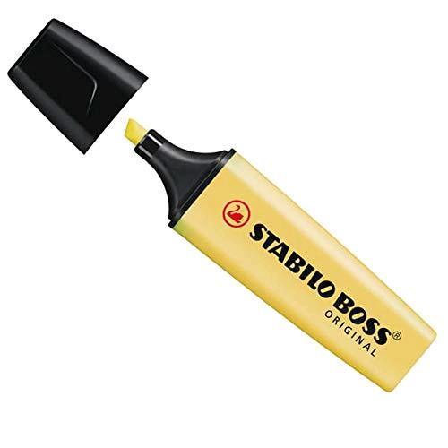 STABILO BOSS ORIGINAL PASTEL EVIDENZIATORE GIALLO BANANA 10 Pz.