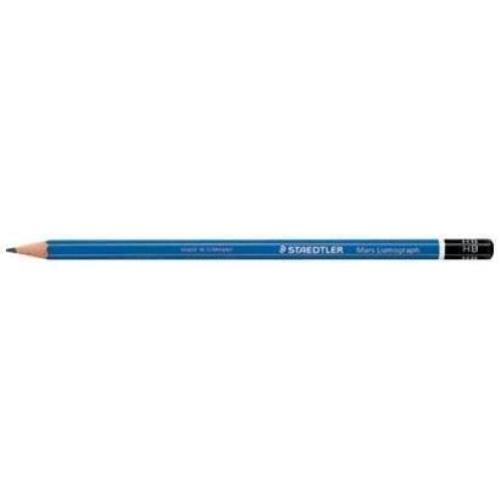 STAEDTLER MARS LUMOGRAPH MATITA DI GRAFITE 2B FUSTO BLU+NERO CONF 12 Pz.