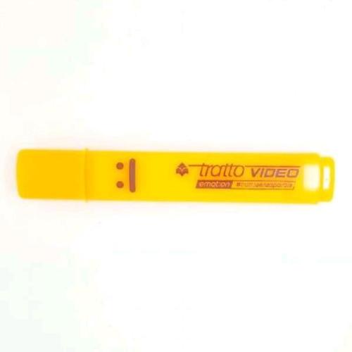 TRATTO VIDEO EMOTION EVIDENZIATORE PUNTA A SCALPELLO 1/5 mm ARANCIO FLUO CONF 12 Pz.