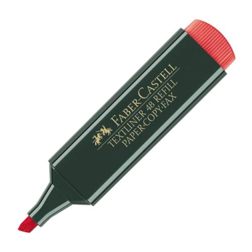 FABER-CASTELL EVIDENZIATORE TEXTLINER 48 ROSSO 10 Pz