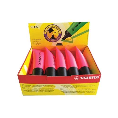 STABILO NEON EVIDENZIATORE MAGENTA 10 Pz