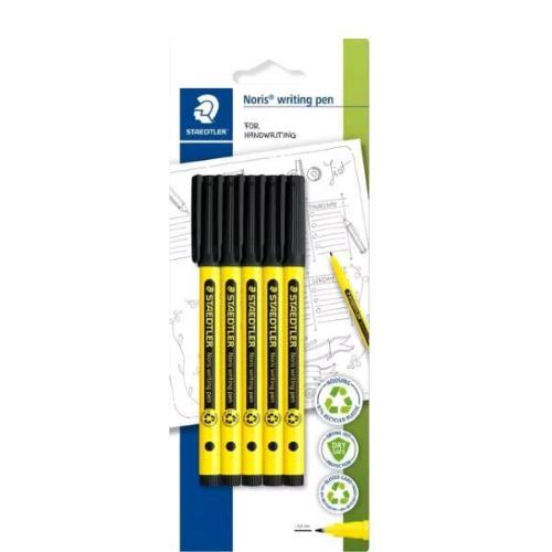 STAEDTLER NORIS PENNA A SFERA TRATTO 0.6 mm INCHIOSTRO NERO CONF 5 Pz.