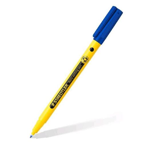 STAEDTLER NORIS RICICLATA PENNA A SFERA TRATTO 0.6 mm FUSTO IN PLASTICA RICICLATA INCHIOSTRO BLU CONF 10 Pz.