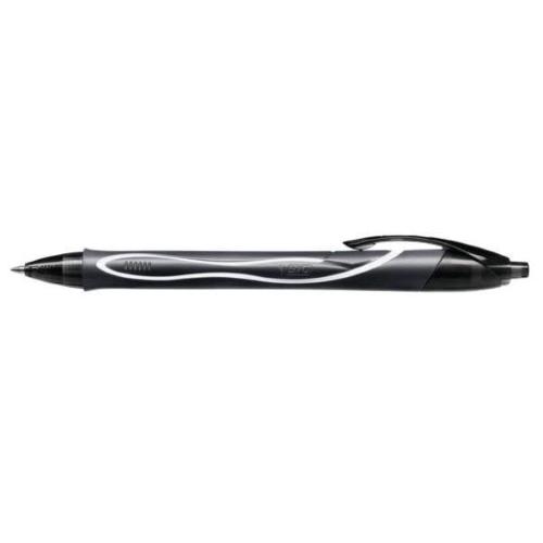BIC GEL-OCITY QUICK DRY PENNA GEL NERO PUNTA MEDIA FUSTO NERO CONF 12 Pz.