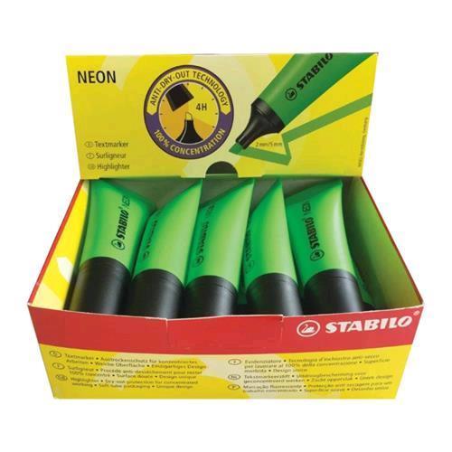 STABILO NEON EVIDENZIATORE VERDE 10 Pz