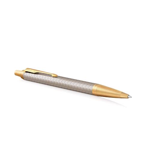 PARKER 1931687 IM PREMIUM PENNA A SFERA PUNTA MEDIA E RICARICA INCHIOSTRO BLU WARM SILVER/GOLD