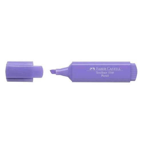 FABER CASTELL TEXTLINER 46 PASTELL EVIDENZIATORE PUNTA A SCALPELLO 1/5 mm LILLA CONF 10 Pz.