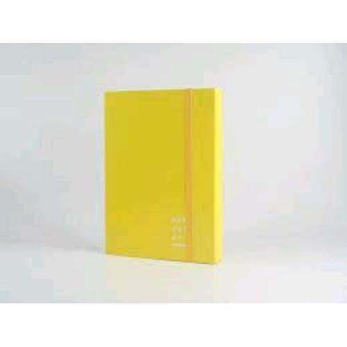 BREFIOCART NEW COLOR CARTELLE C/ELASTICO PIATTO IN CARTONCINO PLASTIFICATO 250X350MM A4 DORSO 10CM COL. GIALLO