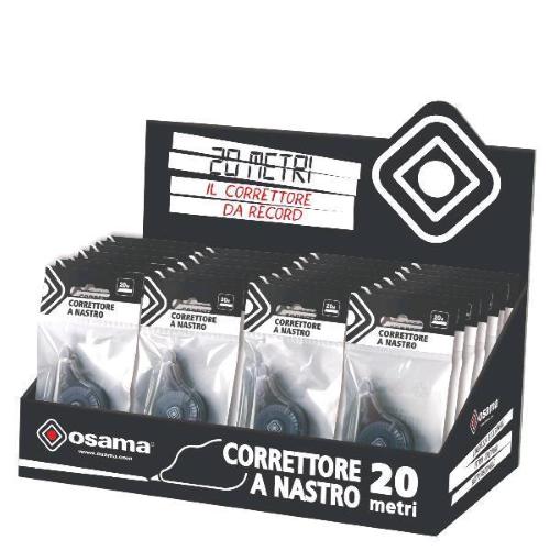 OSAMA ESPOSITORE CORRETTORE A NASTRO 20 MT CONF 36 Pz.
