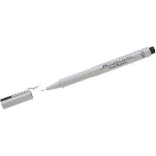 FABER CASTELL ECCO-PIGMENT PENNA PUNTA IN FIBRA 0.5 mm COL. NERO CONF 10 Pz.