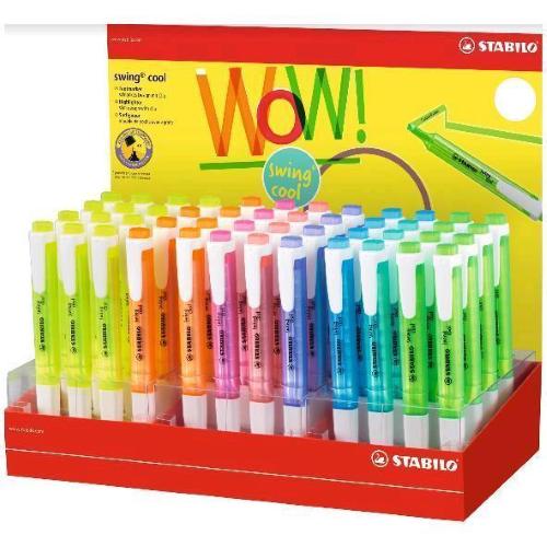 STABILO EVIDENZIATORE SWING COOL ESPOSITORE 48 pz