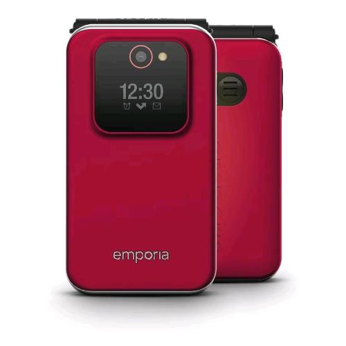 EMPORIA JOY V228 V3 SENIOR PHONE 2G 2.8" CLAMSHELL USB-C FOTOCAMERA ITALIA RED