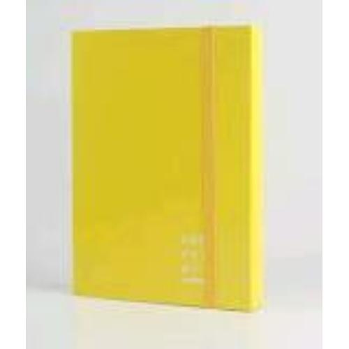 BREFIOCART NEW COLOR CARTELLE C/ELASTICO PIATTO IN CARTONCINO PLASTIFICATO 250X350MM A4 DORSO 5CM COL. GIALLO