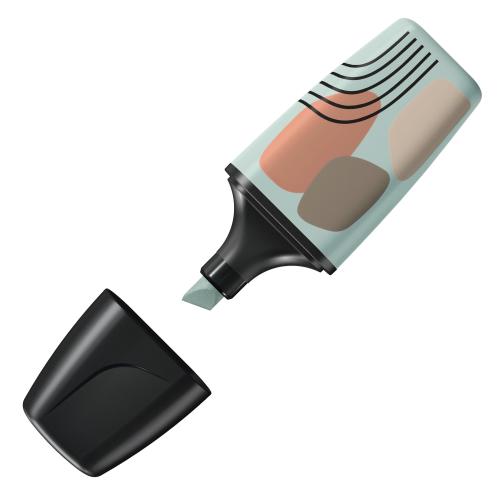 STABILO BOSS ORIGINAL MINI NATURE VIBES EVIDENZIATORE PUNTA A SCALPELLO 2/5 mm VERDE CONF 10 Pz.