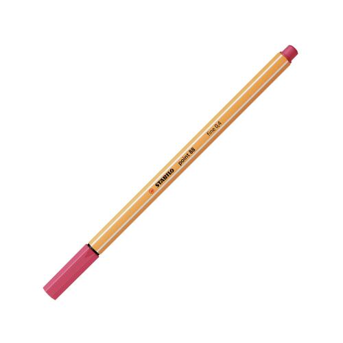 STABILO POINT 88 PENNA PUNTA IN FIBRA 0.40 mm ROSSO FRAGOLA CONF 10 Pz.