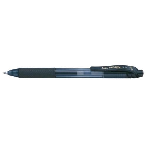 PENTEL ENERGEL X PENNA ROLLER A SCATTO INCHIOSTRO GEL NERO PUNTA CONICA 0.70 mm CONF 12 Pz.