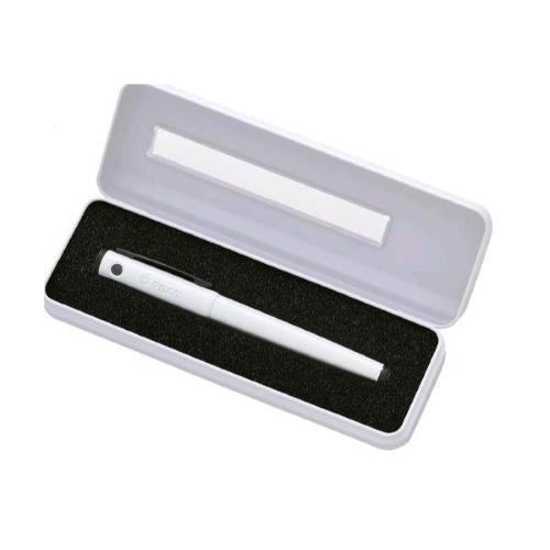 PILOT EXPLORER PENNA ROLLER TRATTO 0.7 mm FUSTO BIANCO ASTUCCIO IN METALLO INCHIOSTRO GEL NERO