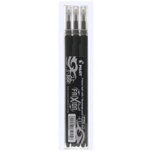 PILOT FRIXION BALL REFILL NERO PUNTA CONICA 0.70 mm CONF 3 Pz.