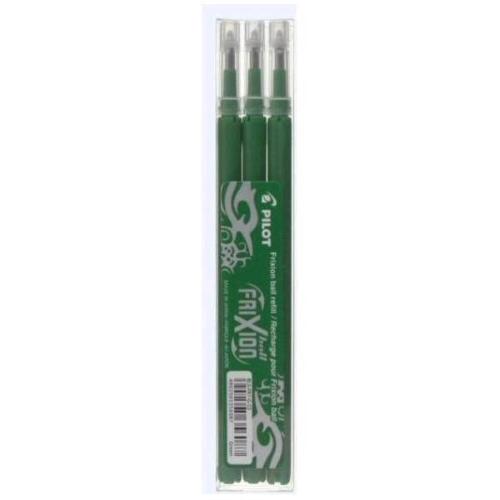 PILOT FRIXION BALL REFILL VERDE PUNTA CONICA 0.70 mm CONF 3 Pz.