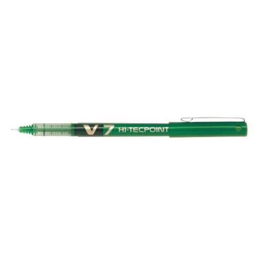 PILOT TECPOINT V7 PENNA ROLLER PUNTA AD AGO 0.7 mm INCHIOSTRO VERDE CONF 10 Pz.