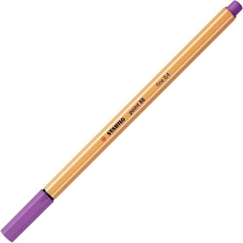 STABILO FINELINER POINT 88 PENNA PUNTA IN FIBRA 0.4 mm PRUGNA CONF. 10 Pz.