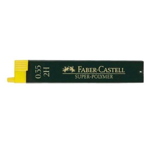 FABER CASTELL SUPERPOLYMER ASTUCCIO 12 MINE 2H 0.35mm