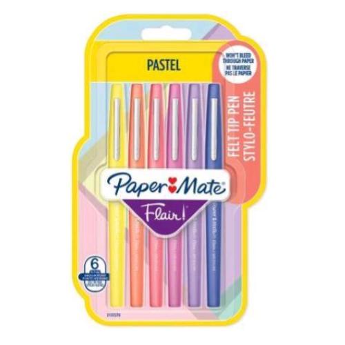 AST6 PENNE FLAIR PASTEL COL ASS
