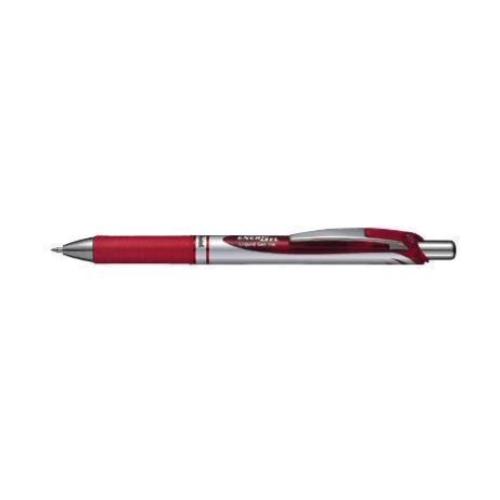PENTEL ENERGEL XM PENNA ROLLER A SCATTO INCHIOSTRO GEL ROSSO PUNTA CONICA 0.70 mm CONF 12 Pz.