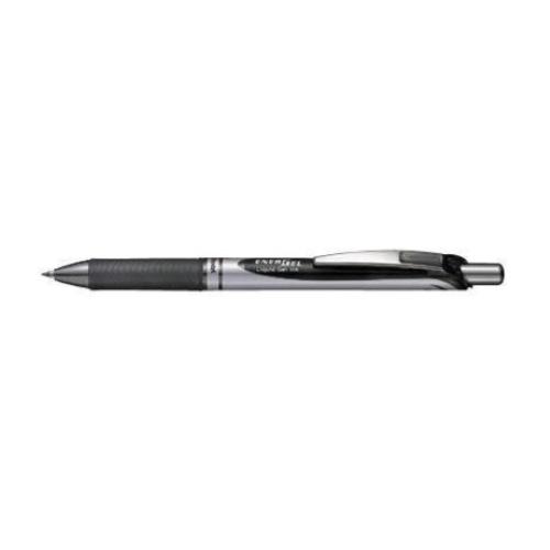 PENTEL ENERGEL XM PENNA ROLLER A SCATTO INCHIOSTRO GEL NERO PUNTA CONICA 0.70 mm CONF 12 Pz.