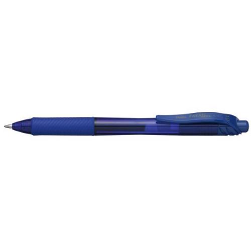 PENTEL ENERGEL X CLICK PENNA ROLLER A SCATTO INCHIOSTRO GEL BLU PUNTA CONICA 1 mm CONF 12 Pz.