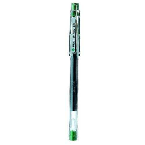 PILOT G-TEC-C4 PENNA ROLLER PUNTA AD AGO 04 mm INCHIOSTRO VERDE CONF 12 Pz.