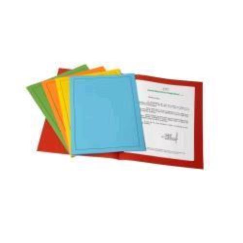 FRASCHINI CARTELLINE CON STAMPA IN CARTONCINO 250X330MM A4 COL. AZZURRO CONF 50 Pz.