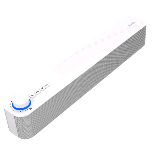 ATLANTIS P003-C0820-W MINI SOUNDBAR BLUETOOTH 5.3 20 W JACK 3,5mm TWS BATTERIA 2400mAh RADIO USB MICROSD BIANCO