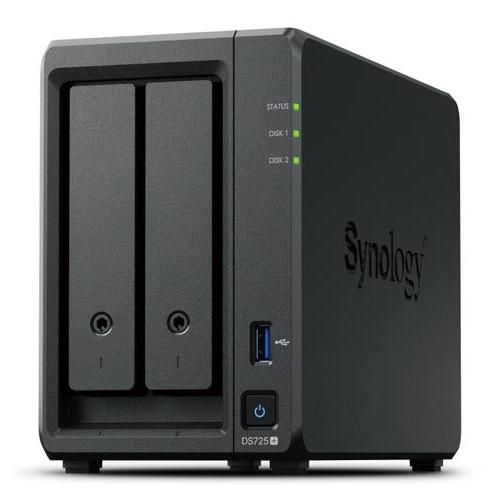 SYNOLOGY DISKSTATION DS725+ TOWER SERVER NAS E DI ARCHIVIAZIONE 2 BAY SATA/SSD RYZEN EMBEDDED R1600 4 GB DDR4 1 x 1GbE RJ-45 -1 x 2.5GbE RJ-45