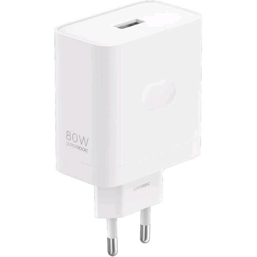 OPPO SUPERVOOC CARICABATTERIE DA RETE 80W USB-A BIANCO