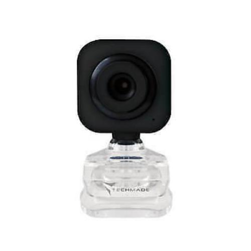 TECHMADE TM-C012 WEBCAM USB CON MICROFONO 12MPX 30 FPS SENSORE CMOS LENTE 3P ALTA RISOLUZIONE PLUG AND PLAY NERO