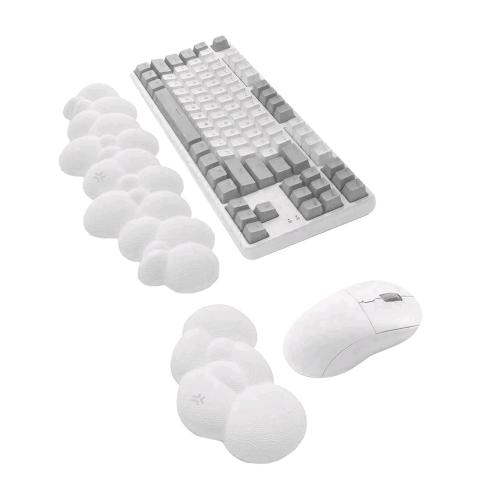 CELLY SET DI POGGIAPOLSI A FORMA DI NUVOLA PER SCRIVANIA A FORMA DI NUVOLA BIANCO