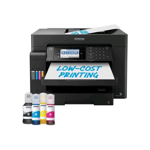 EPSON ECOTANK ET-16605 STAMPANTE MULTIFUNZIONE INK JET A COLORI A3 WI-FI SCANNER PIANO E ADF FAX A COLORI 33,6 Kbit/s 550 FOGLI LAN USB 25ppm NERO